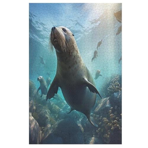 Puzzles Robbe, 1000-teiliges Holzpuzzle Für Erwachsene Und Kinder Ab 12 Jahren. Tolles Geschenk Für Erwachsene （78×53cm） von DDFRTYY