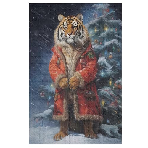 Puzzles Tiger, 1000 Teile, Puzzle Aus Holz Für Erwachsene Und Kinder Ab 12 Jahren, Lernspielzeug 1000 PCS Puzzles Tiger, 1000 Teile, Puzzle Aus Holz Für Erwachsene Und Kinder Ab 12 Jahren, Lernspielzeug 1000 PCS von DDFRTYY