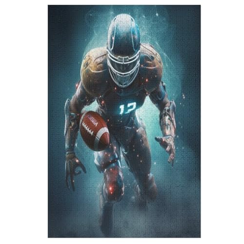 Rugbysport 1000 Teile Puzzles, Wood Craft, Hochwertiges Modernes Puzzle, DIY, Für Erwachsene Und Kinder Ab 12 Jahren, （78×53cm） von DDFRTYY