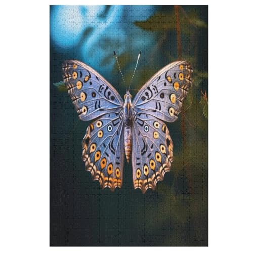 Schmetterling Puzzles Für Erwachsene, 1000-teiliges Holzpuzzle, Geeignet Für Kinder Ab 12 Jahren, Die Pädagogische Puzzle Lernen （78×53cm） von DDFRTYY
