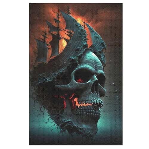 Totenkopf Holzpuzzle 1000 Teile Klassische Puzzles Erwachsene Kinder Puzzle DIY Kit Holzspielzeug Einzigartiges Geschenk 1000 PCS Totenkopf Holzpuzzle 1000 Teile Klassische Puzzles Erwachsene Kinder Puzzle DIY Kit Holzspielzeug Einzigartiges Geschenk 1000 PCS von DDFRTYY