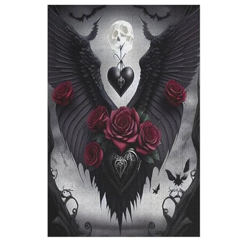 1000-teiliges Puzzle Für Erwachsene, Rose -Puzzles, Dekompressionsspiel, Spielzeugpuzzles, Geburtstagsgeschenke （78×53cm） von DDGAAGG