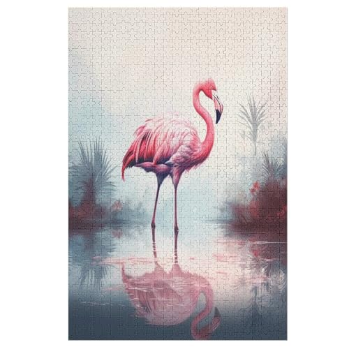 Flamingo Puzzle 1000 Teile, Holzpuzzle Herausforderndes Geschicklichkeitsspiel Für Die Ganze Familie, Kinder Erwachsenenpuzzle Ab 12 Jahren 1000 PCS Flamingo Puzzle 1000 Teile, Holzpuzzle Herausforderndes Geschicklichkeitsspiel Für Die Ganze Familie, Kinder Erwachsenenpuzzle Ab 12 Jahren 1000 PCS von DDGAAGG