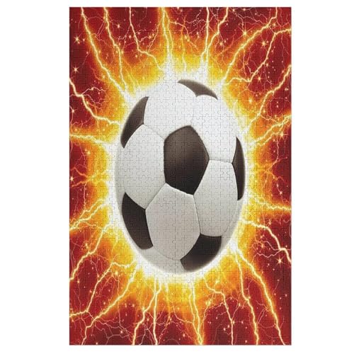 Holzpuzzle 1000 Teile, Fußball Puzzles Erwachsene Und Kinder, Am Besten Für Die Familienspielsammlung （78×53cm） von DDGAAGG