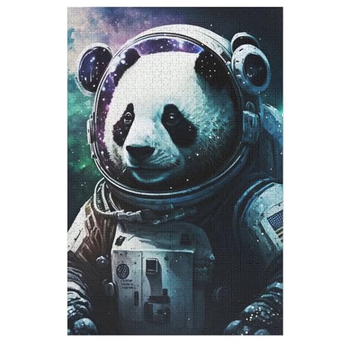 Panda Puzzle 1000 Teile, Holzpuzzle Für Erwachsene Kinder, Impossible Puzzles, Geschicklichkeitsspiel Für Die Ganze Familie （78×53cm） von DDGAAGG