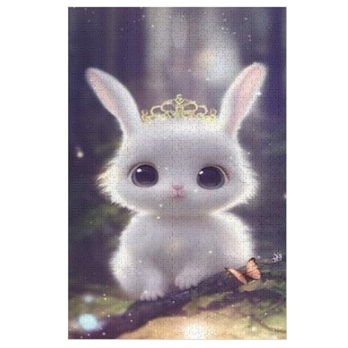Puzzle Kaninchen, 1000 Puzzleteile Für Kinder, Holzpuzzles, Geeignet Für Erwachsene Lernspiel, 1000 PCS von DDGAAGG