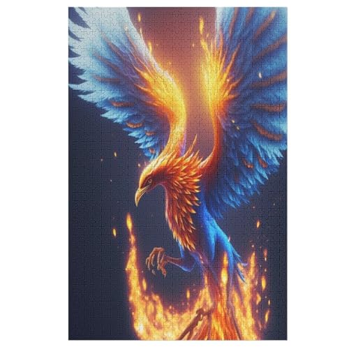 Puzzle Phönix, 1000 Puzzleteile Für Kinder, Holzpuzzles, Geeignet Für Erwachsene Lernspiel, （78×53cm） von DDGAAGG