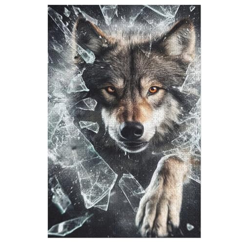 Puzzle Wolf, 1000 Puzzleteile Für Kinder, Holzpuzzles, Geeignet Für Erwachsene Lernspiel, 1000 PCS Puzzle Wolf, 1000 Puzzleteile Für Kinder, Holzpuzzles, Geeignet Für Erwachsene Lernspiel, 1000 PCS von DDGAAGG