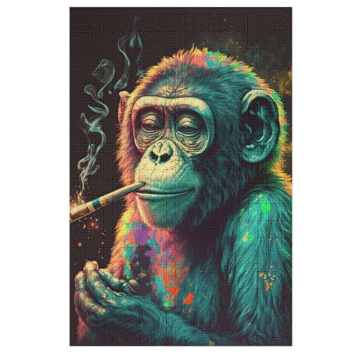 Puzzles AFFE, 1000 Teile, Puzzle Aus Holz Für Erwachsene Und Kinder Ab 12 Jahren, Lernspielzeug 1000 PCS Puzzles AFFE, 1000 Teile, Puzzle Aus Holz Für Erwachsene Und Kinder Ab 12 Jahren, Lernspielzeug 1000 PCS von DDGAAGG