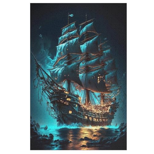 Puzzles Für Erwachsene, 1000 Teile, Piratenschiff,Boat, Kreative Holzpuzzles, Praktisches Spiel, Familiendekoration 1000 PCS Puzzles Für Erwachsene, 1000 Teile, Piratenschiff,Boat, Kreative Holzpuzzles, Praktisches Spiel, Familiendekoration 1000 PCS von DDGAAGG
