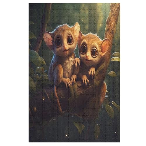 Puzzles Für Erwachsene, 1000 Teile, Tarsier, Kreative Holzpuzzles, Praktisches Spiel, Familiendekoration 1000 PCS Puzzles Für Erwachsene, 1000 Teile, Tarsier, Kreative Holzpuzzles, Praktisches Spiel, Familiendekoration 1000 PCS von DDGAAGG