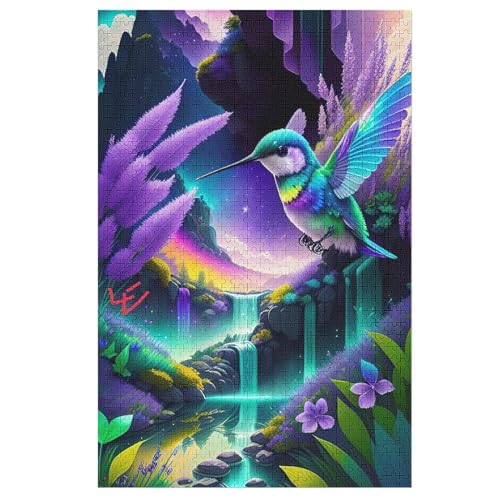 Puzzles Für Erwachsene, HummingVogel Puzzle, 1000 Teile, Kreatives, Geistiges Spielzeug, Kinder, Montagespiele （78×53cm） von DDGAAGG