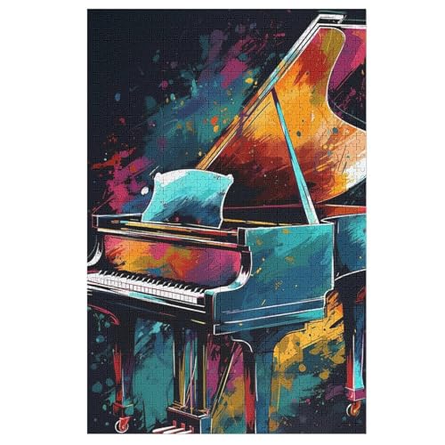 Puzzles Klavier, 1000 Teile, Puzzle Aus Holz Für Erwachsene Und Kinder Ab 12 Jahren, Lernspielzeug （78×53cm） von DDGAAGG