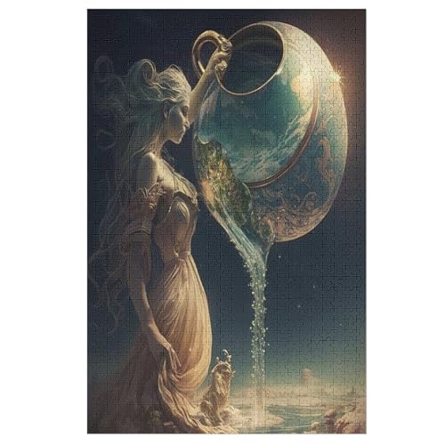 Puzzles Verseau, 1000 Teile, Puzzle Aus Holz Für Erwachsene Und Kinder Ab 12 Jahren, Lernspielzeug （78×53cm） von DDGAAGG