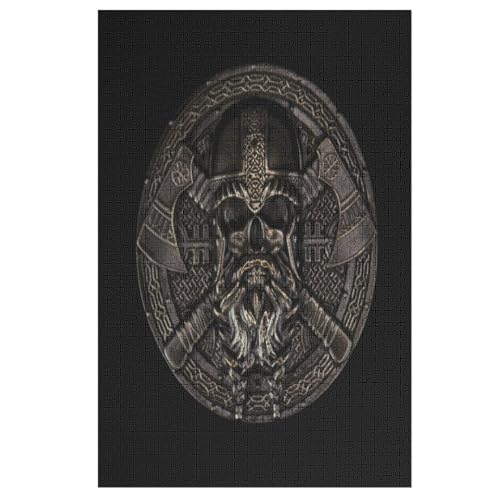 Wikinger Myth 1000 Teile Puzzles Für Erwachsene, Impossible Puzzle, Geschicklichkeitsspiel Für Die Ganze Familie, Kinder Holzpuzzle 1000 PCS von DDGAAGG