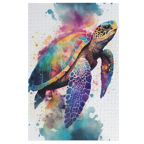 1000 Teile Puzzle Für Erwachsene, Schildkröte -Puzzles, Kinder HolzPuzzle, Kreatives Puzzle, Geschenk Für Freunde Und Familie 1000 PCS von DDGFFDD