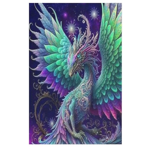 Flugsaurier Holzpuzzle 1000 Teile Klassische Puzzles Erwachsene Kinder Puzzle DIY Kit Holzspielzeug Einzigartiges Geschenk 1000 PCS von DDGFFDD