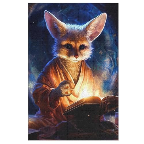 Fuchs Puzzle 1000 Teile, Holzpuzzle Herausforderndes Geschicklichkeitsspiel Für Die Ganze Familie, Kinder Erwachsenenpuzzle Ab 12 Jahren （78×53cm） von DDGFFDD