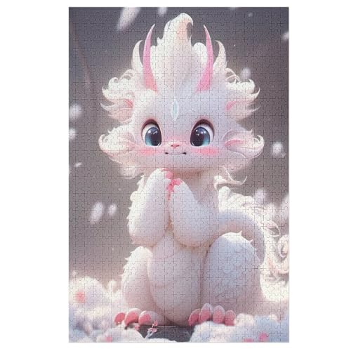 Holzpuzzle Cute Drache Puzzle 1000 Teile Erwachsene Klassische Pädagogisches Spielzeug Kinder Lernspiel Herausforderndes Puzzles 1000 PCS von DDGFFDD