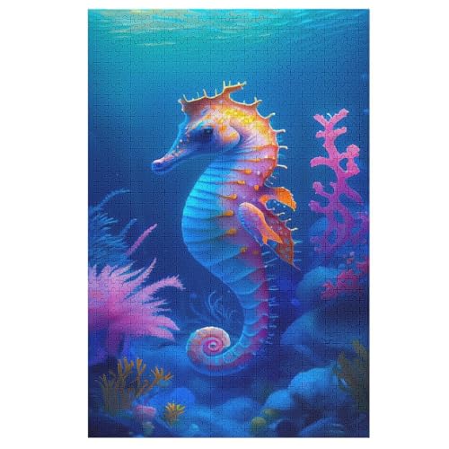 Holzpuzzles 1000 Teile Seahorse -Puzzle Für Jungen Und Mädchen, Schwierigkeitsgrad, Lernspiele, Familienspielzeug 1000 PCS Holzpuzzles 1000 Teile Seahorse -Puzzle Für Jungen Und Mädchen, Schwierigkeitsgrad, Lernspiele, Familienspielzeug 1000 PCS von DDGFFDD