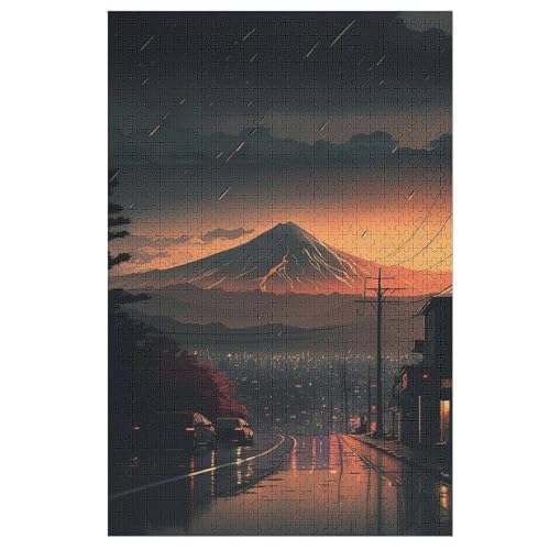 Japan Style Holzpuzzle 1000 Teile Klassische Puzzles Erwachsene Kinder Puzzle DIY Kit Holzspielzeug Einzigartiges Geschenk （78×53cm） von DDGFFDD