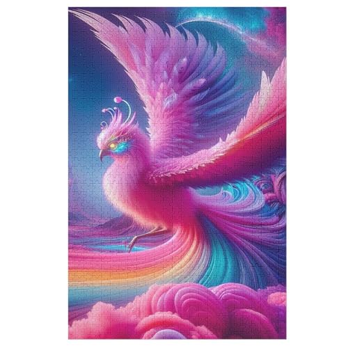 Phönix Holzpuzzle - 1000 Teiliges Jigsaw Knobelspiel - Puzzle Für Erwachsene & Kinder - Outdoor & Reisespielzeug 1000 PCS von DDGFFDD