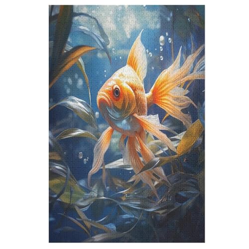 Puzzle Fisch, 1000 Puzzleteile Für Kinder, Holzpuzzles, Geeignet Für Erwachsene Lernspiel, （78×53cm） von DDGFFDD