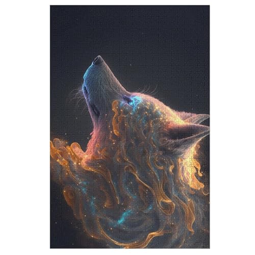 Puzzle Fuchs, 1000 Puzzleteile Für Kinder, Holzpuzzles, Geeignet Für Erwachsene Lernspiel, （78×53cm） von DDGFFDD