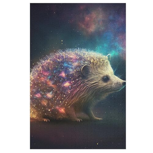 Puzzle Igel, 1000 Puzzleteile Für Kinder, Holzpuzzles, Geeignet Für Erwachsene Lernspiel, （78×53cm） von DDGFFDD