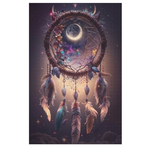 Puzzles DreamKatzecher, 1000 Teile, Puzzle Aus Holz Für Erwachsene Und Kinder Ab 12 Jahren, Lernspielzeug （78×53cm） von DDGFFDD