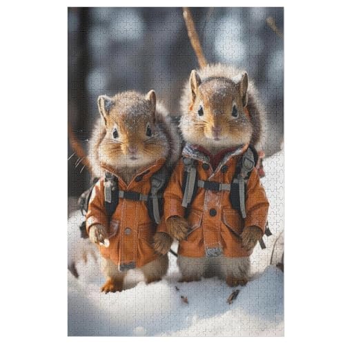 Puzzles Eichhörnchen, 1000 Teile, Puzzle Aus Holz Für Erwachsene Und Kinder Ab 12 Jahren, Lernspielzeug 1000 PCS Puzzles Eichhörnchen, 1000 Teile, Puzzle Aus Holz Für Erwachsene Und Kinder Ab 12 Jahren, Lernspielzeug 1000 PCS von DDGFFDD