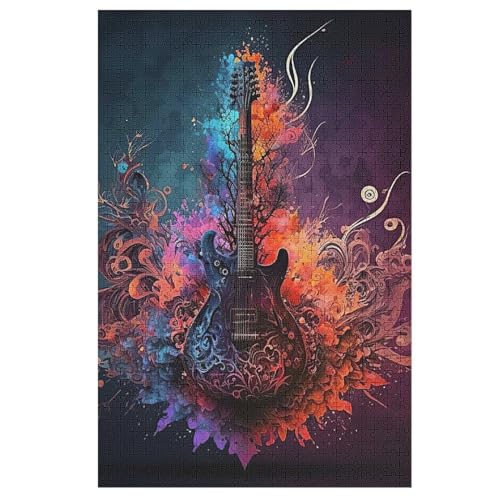 Puzzles Für Erwachsene Guitares,1000-teilige Puzzle Für Kinder Ab 12 Jahren, Holzpuzzles Für Die Heimdekoration, 1000 PCS Puzzles Für Erwachsene Guitares,1000-teilige Puzzle Für Kinder Ab 12 Jahren, Holzpuzzles Für Die Heimdekoration, 1000 PCS von DDGFFDD