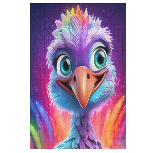 Strauß Holzpuzzle 1000 Teile Klassische Puzzles Erwachsene Kinder Puzzle DIY Kit Holzspielzeug Einzigartiges Geschenk （78×53cm） von DDGFFDD