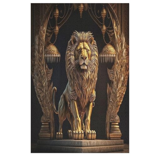 Mechanical Tiger Holzpuzzle 1000 Teile, Knobelspiele Für Erwachsene, Teenager, Puzzles Unmögliche - Kinder Puzzle Zimmer Deko 1000 PCS von DDGHHKK