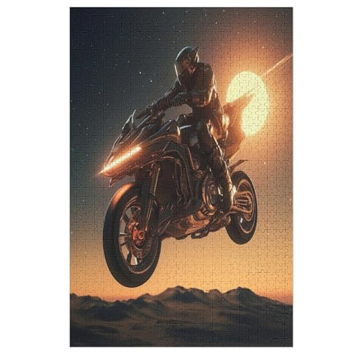 Motorrad Puzzles 1000 Teile Erwachsener Kniffel Spaß Für Die Ganze Familie, Holzpuzzle Kinder Erwachsene, Impossible Puzzle Schwer 1000 PCS von DDGHHKK