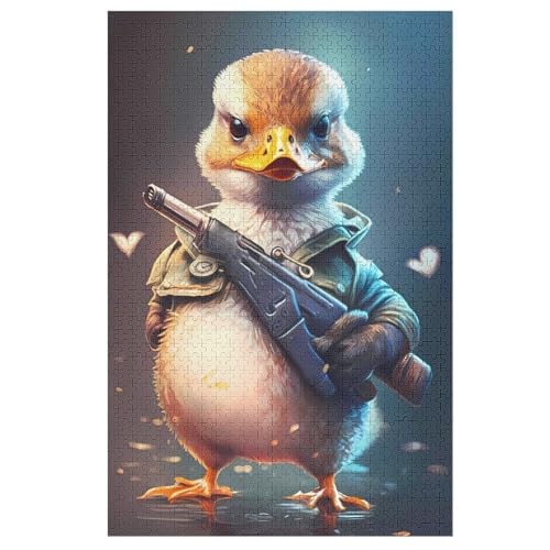 Puzzle Canard, 1000 Puzzleteile Für Kinder, Holzpuzzles, Geeignet Für Erwachsene Lernspiel, （78×53cm） von DDGHHKK