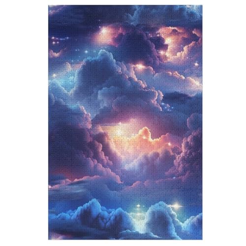 Puzzle Ciel, 1000 Puzzleteile Für Kinder, Holzpuzzles, Geeignet Für Erwachsene Lernspiel, （78×53cm） von DDGHHKK