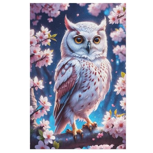 Puzzle Eule, 1000 Puzzleteile Für Kinder, Holzpuzzles, Geeignet Für Erwachsene Lernspiel, 1000 PCS von DDGHHKK