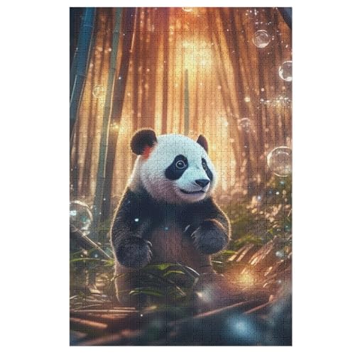 Puzzle Für Kinder, Panda -Puzzles Für Erwachsene, 1000-teiliges Holzpuzzle Für Jugendliche, Tolles （78×53cm） von DDGHHKK