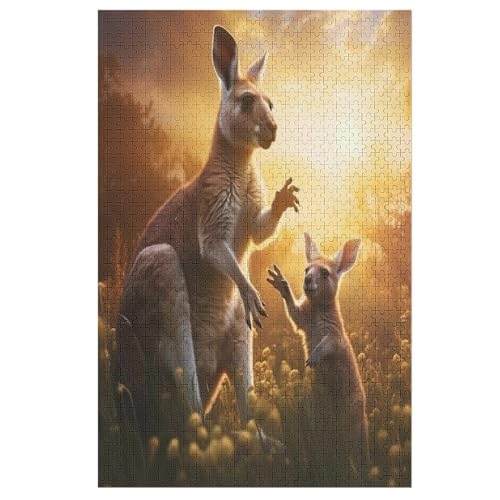 Puzzle Kangourou, 1000 Puzzleteile Für Kinder, Holzpuzzles, Geeignet Für Erwachsene Lernspiel, 1000 PCS Puzzle Kangourou, 1000 Puzzleteile Für Kinder, Holzpuzzles, Geeignet Für Erwachsene Lernspiel, 1000 PCS von DDGHHKK