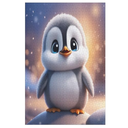 Puzzle Pinguin, 1000 Puzzleteile Für Kinder, Holzpuzzles, Geeignet Für Erwachsene Lernspiel, （78×53cm） von DDGHHKK