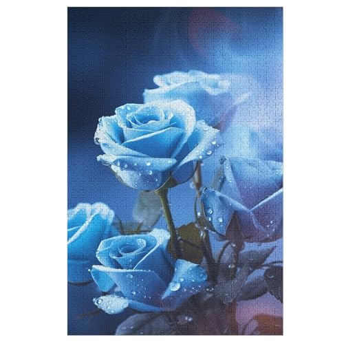 Puzzle Rose, 1000 Puzzleteile Für Kinder, Holzpuzzles, Geeignet Für Erwachsene Lernspiel, 1000 PCS von DDGHHKK