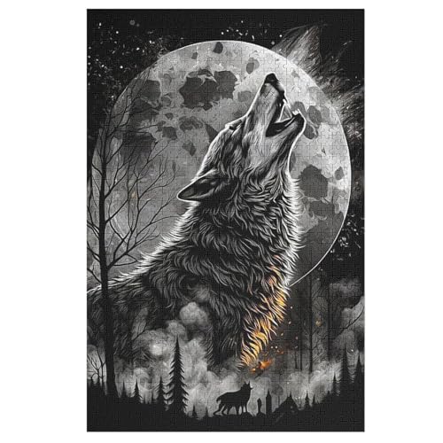 Puzzle Wolf, 1000 Puzzleteile Für Kinder, Holzpuzzles, Geeignet Für Erwachsene Lernspiel, 1000 PCS Puzzle Wolf, 1000 Puzzleteile Für Kinder, Holzpuzzles, Geeignet Für Erwachsene Lernspiel, 1000 PCS von DDGHHKK