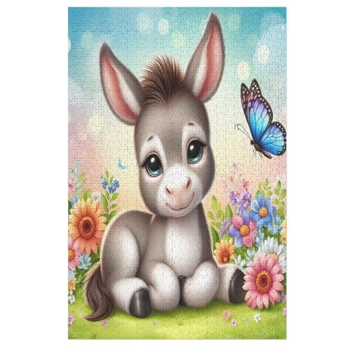Puzzles Für Erwachsene Âne,1000-teilige Puzzle Für Kinder Ab 12 Jahren, Holzpuzzles Für Die Heimdekoration, （78×53cm） von DDGHHKK