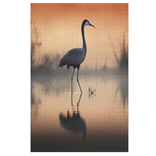 Puzzles TierKran, 1000 Teile, Puzzle Aus Holz Für Erwachsene Und Kinder Ab 12 Jahren, Lernspielzeug （78×53cm） von DDGHHKK