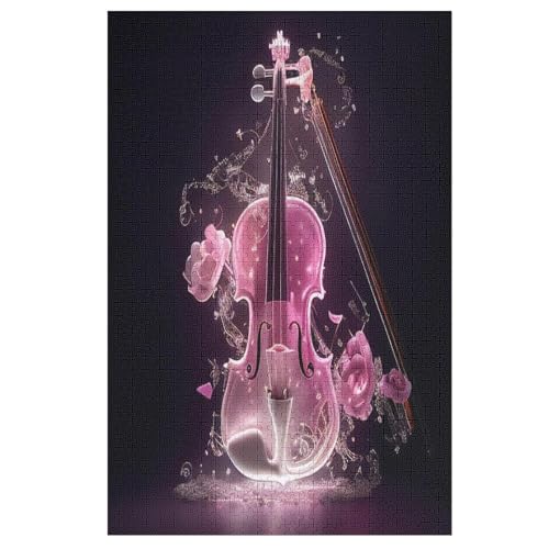 Violon Puzzle 1000 Teile, Holzpuzzle Herausforderndes Geschicklichkeitsspiel Für Die Ganze Familie, Kinder Erwachsenenpuzzle Ab 12 Jahren （78×53cm） von DDGHHKK