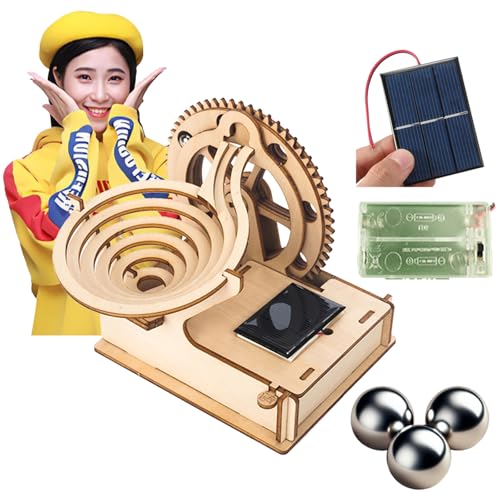 DDLONGDD Birthday Gifts Solar Powered Wood Marble Run Building Blocks Set Stem Learning Toy for Kids, Educational Construction Toy for Boys and Girls, Alter 8+, Colorful Marble Track, Perfect Stem Toy DDLONGDD Birthday Gifts Solar Powered Wood Marble Run Building Blocks Set Stem Learning Toy for Kids, Educational Construction Toy for Boys and Girls, Alter 8+, Colorful Marble Track, Perfect Stem Toy von DDLONGDD