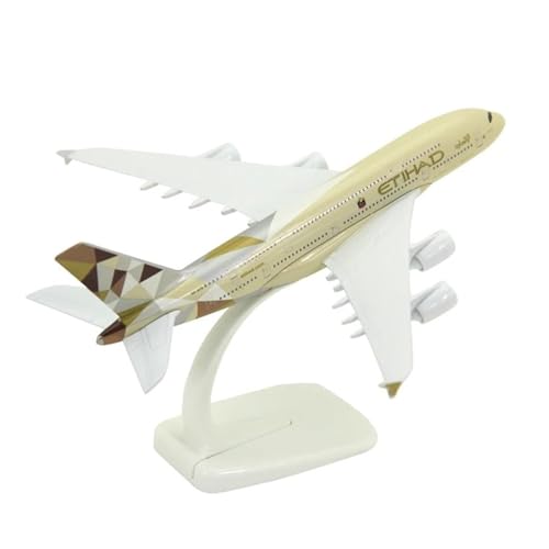 DDRPAD Ferngesteuertes Flugzeug Für Etihad Airways A380 Flugzeug Modell Spielzeug Flugzeug Kinder Sammlung 20CM Flugzeuge von DDRPAD