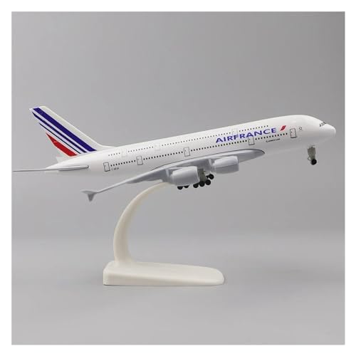 DDRPAD Ferngesteuertes Flugzeug Metallflugzeugmodell, 20 cm, 1:400, Französische A380, Metallnachbildung, Legierungsmaterial, Luftfahrtdekoration (Farbe : EIN) von DDRPAD