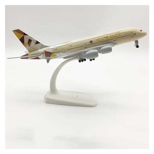 Ferngesteuertes Flugzeug Für Etihad Airways Airbus A380 Flugzeug Modell Spielzeug Metall Flugzeug Kinder Sammlung Display Mit Rädern 20CM Flugzeuge von DDRPAD